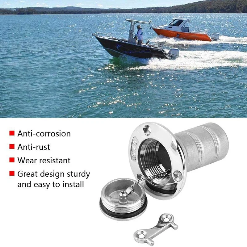 Marine Boat Deck Fuel Filler with Key Cap 38mm 1.5 in 316 Stainless Steel Boat Gas Cap Key Hardware Gas Marine Tank Fill
Marine Boat Deck Fuel Filler with Key Cap 38mm 1.5 in 316 Stainless Steel Boat Gas Cap Key Hardware Gas Marine Tank Fill