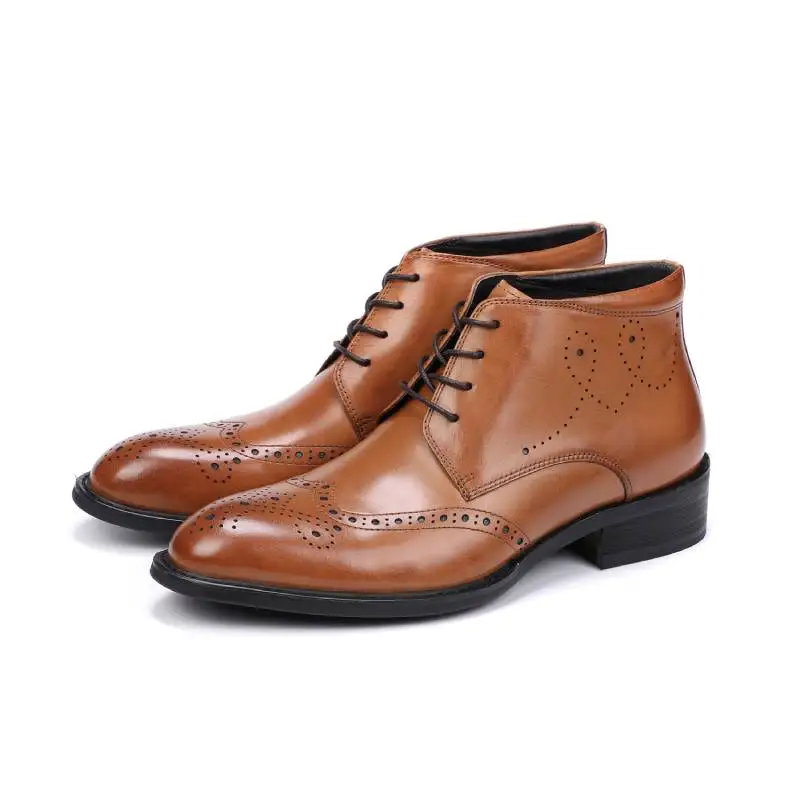 Men black boots pointed cowhide geniuneleather england style shoes men high top casual fashion brown martin boots Red wine
Men black boots pointed cowhide geniuneleather england style shoes men high top casual fashion brown martin boots Red wine