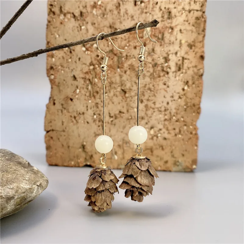 Nature Inspired Natural Acorn & Pinecone Dangled Earrings Oak Tree Handmade Woodland Jewellery Autumn Botanical Earrings Gift
Nature Inspired Natural Acorn & Pinecone Dangled Earrings Oak Tree Handmade Woodland Jewellery Autumn Botanical Earrings Gift