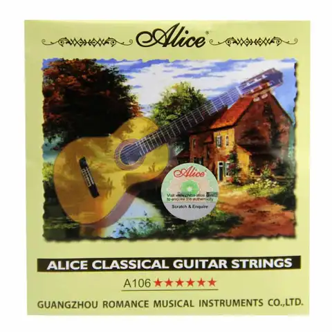 Новинка Струны для классической гитары Alice A106 прозрачные нейлоновые струны