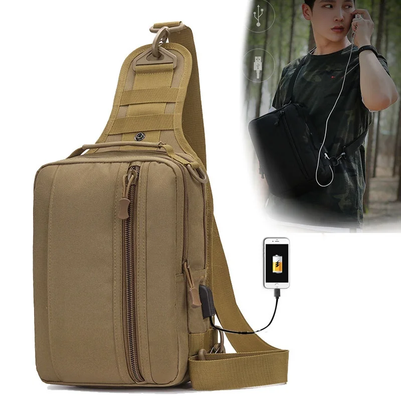 Hiking Bag Military Tactical Men Army Bags USB Charging Chest Bag Camouflage Shoulder Sling Fishing Blaso Travel Camping
Hiking Bag Military Tactical Men Army Bags USB Charging Chest Bag Camouflage Shoulder Sling Fishing Blaso Travel Camping