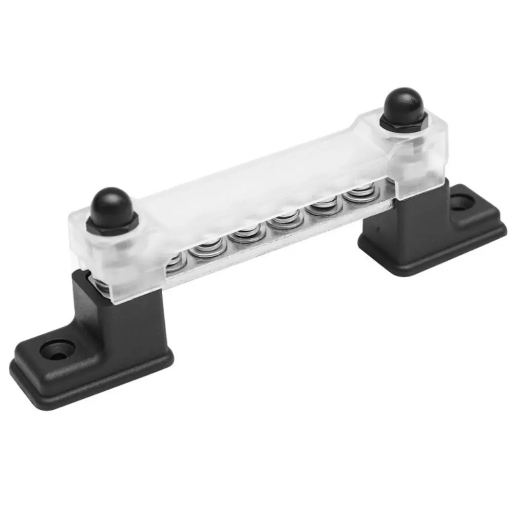 Bus Bar Studs 6 Terminal Ground Power Distribution Block With Cover Low Resistance Maximum Conductivity And Corrosion Protection
Bus Bar Studs 6 Terminal Ground Power Distribution Block With Cover Low Resistance Maximum Conductivity And Corrosion Protection