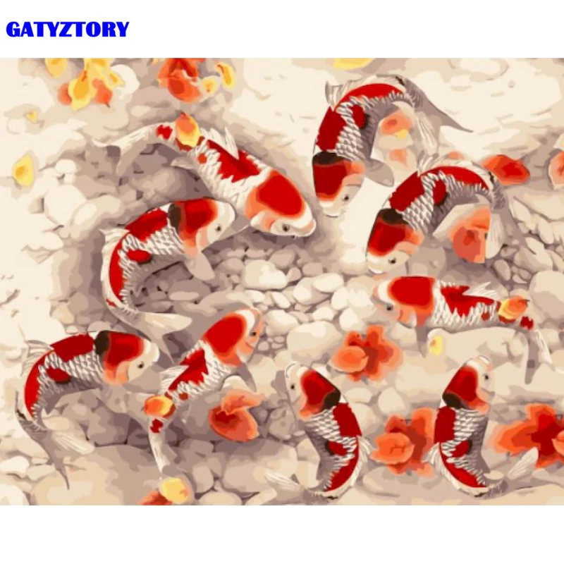 Gatyztory Frame Fish Animal Painting By Numbers HandPainted Unique Diy Gift Modern Home Wall Decoration 60x75cm Acrylic Paints
Gatyztory Frame Fish Animal Painting By Numbers HandPainted Unique Diy Gift Modern Home Wall Decoration 60x75cm Acrylic Paints