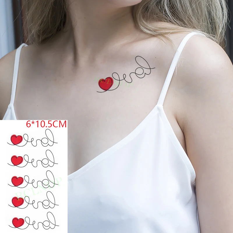 Waterproof Temporary Tattoo Sticker Love Heart Lines Sexy Cute Body Art Flash Tattoo Fake Tattoo for Women Men Ins Hot
Waterproof Temporary Tattoo Sticker Love Heart Lines Sexy Cute Body Art Flash Tattoo Fake Tattoo for Women Men Ins Hot