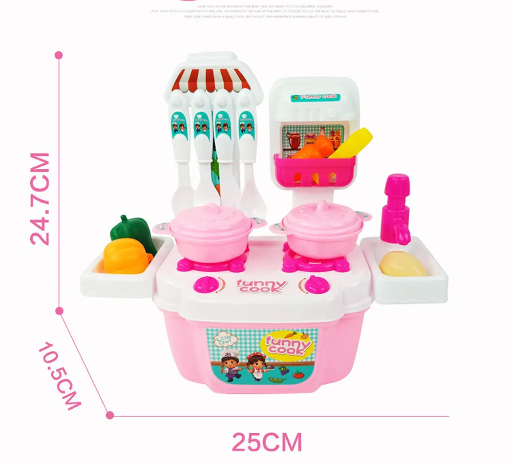 HIINST 1set/22pcs Pretend Kitchen Play Children Toys Role Play Mini Simulation Kitchenware Tableware Cookware For Kid Toy&Gifts
HIINST 1set/22pcs Pretend Kitchen Play Children Toys Role Play Mini Simulation Kitchenware Tableware Cookware For Kid Toy&Gifts