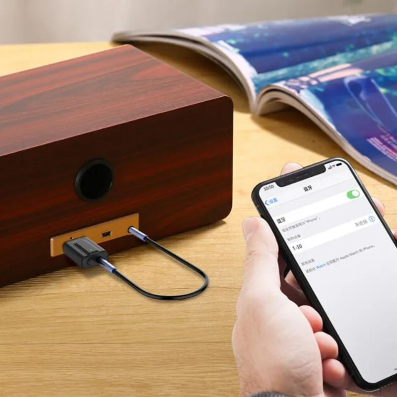 Bluetooth 5 0 аудио передатчик приемник 2 в 1 3 мм AUX Jack Hifi стерео USB беспроводной адаптер