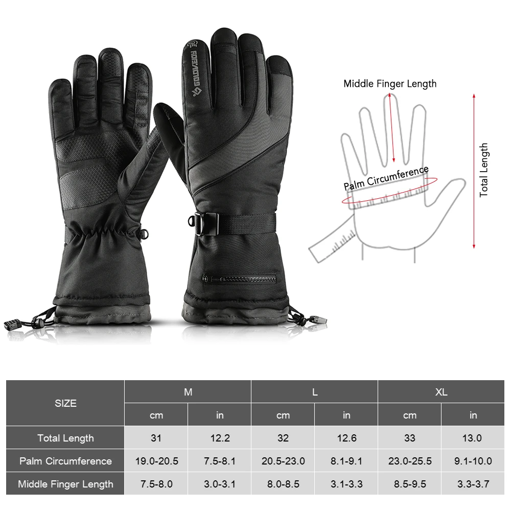 Winter Warm Gloves Skiing Gloves Men Women Windproof Snow Gloves Water Resistant Sports Gloves For Skiing Cycling Climbing
Winter Warm Gloves Skiing Gloves Men Women Windproof Snow Gloves Water Resistant Sports Gloves For Skiing Cycling Climbing