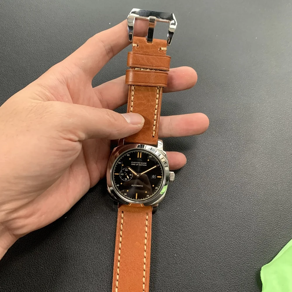 44mm Men's Automatic Mechanical Watch Sandwich Dial Luminous Leather Strap High Quality 316L Stainless Steel Men's Watch
44mm Men's Automatic Mechanical Watch Sandwich Dial Luminous Leather Strap High Quality 316L Stainless Steel Men's Watch