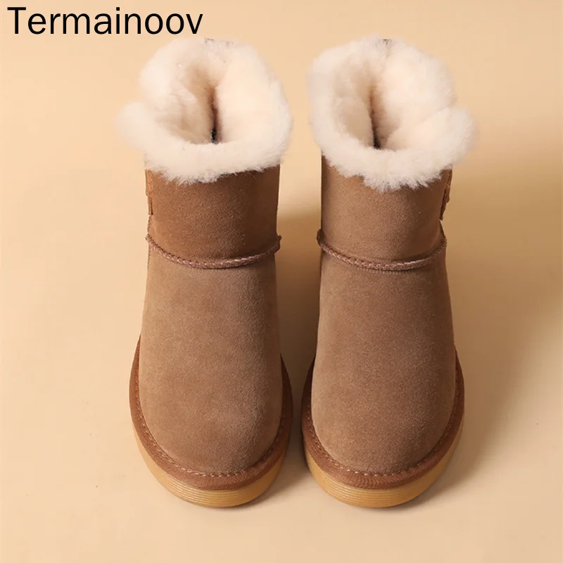 Termainoov Women Boots Winter Boot New Snow Boots Female Ankle Cotton Short Boots Snow Shoes Round Toe Pedal Female Shoes
Termainoov Women Boots Winter Boot New Snow Boots Female Ankle Cotton Short Boots Snow Shoes Round Toe Pedal Female Shoes