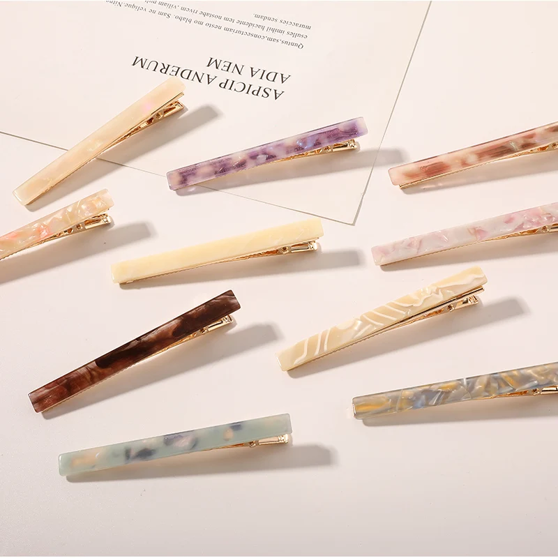 New Fashion Acetic Acid Hair Clip Duckbill Clip Fresh Cute Side Clip Word Clip Long Clip Headdress Hair Accessories WomenSY138
New Fashion Acetic Acid Hair Clip Duckbill Clip Fresh Cute Side Clip Word Clip Long Clip Headdress Hair Accessories WomenSY138