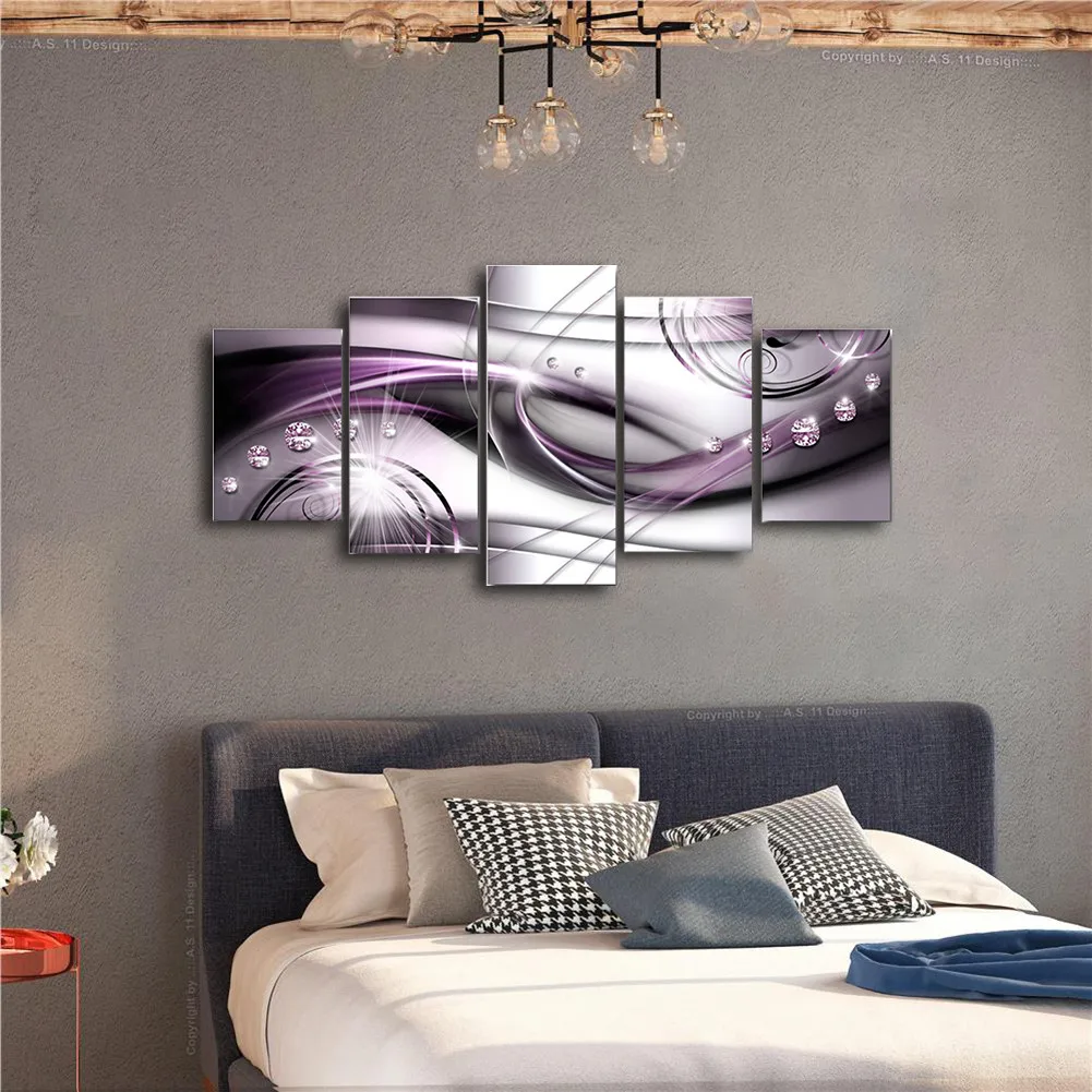 5*Unframed Modern Purple Canvas Painting Wall Art Morden Single Line Painting Home Decor Picture Decor
5*Unframed Modern Purple Canvas Painting Wall Art Morden Single Line Painting Home Decor Picture Decor