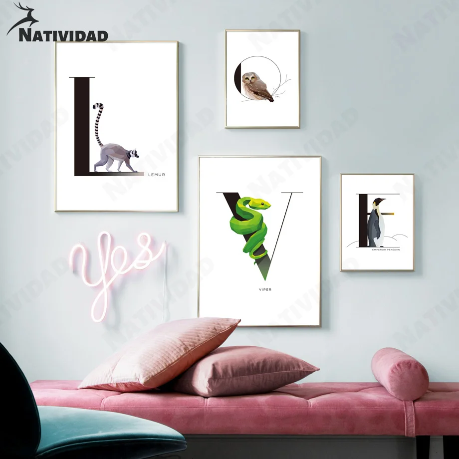 Creative Letter Pictures Wall Painting Modern Anime Poster Paintings for Living Room Cute Wall Stickers Kids Room Decoration
Creative Letter Pictures Wall Painting Modern Anime Poster Paintings for Living Room Cute Wall Stickers Kids Room Decoration