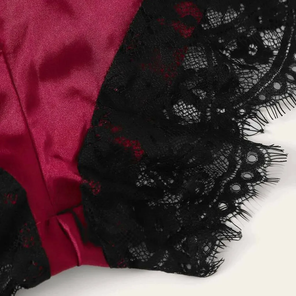 Women Sexy Lingerie Sleepwear Sleeveless Strap Nightwear Lace Trim Satin Cami Top Pajama Sets Sleep Wear
Women Sexy Lingerie Sleepwear Sleeveless Strap Nightwear Lace Trim Satin Cami Top Pajama Sets Sleep Wear