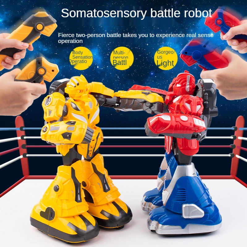 somatosensory control battle robot music light large double battle boxing toy RC robot toy parent-child interactive game gift
somatosensory control battle robot music light large double battle boxing toy RC robot toy parent-child interactive game gift