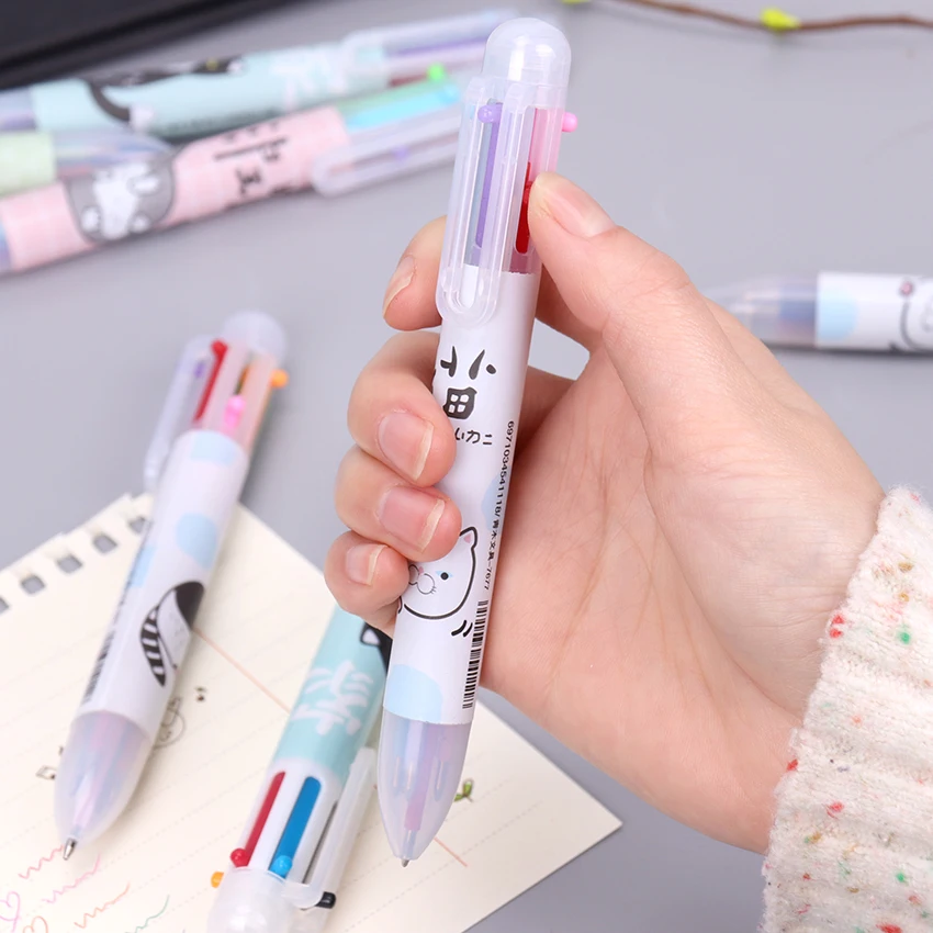 6 in 1 Ballpoint Pen Multi Color Press Ball Pen Creative Stationary Marking Pens Office School Supplies
6 in 1 Ballpoint Pen Multi Color Press Ball Pen Creative Stationary Marking Pens Office School Supplies