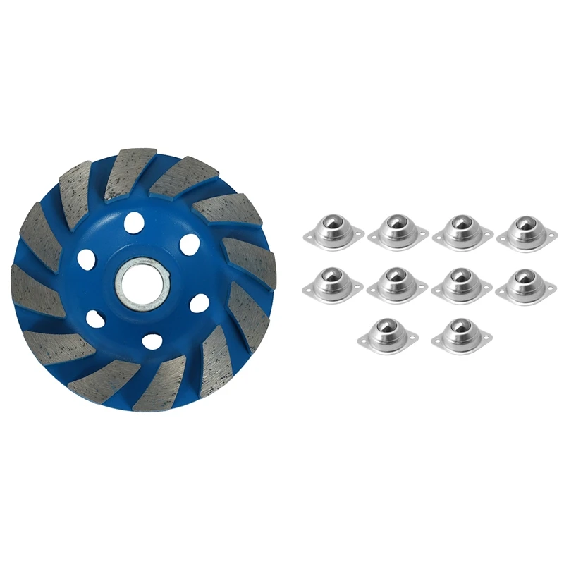 Big Deal 10Pc 3CM Dia Carbon Steel CY-15A Ball Transfer Unit Ball Bearing & 1X 100MM 4Inch Diamond Agglomerate Bowl Grinding Dis
Big Deal 10Pc 3CM Dia Carbon Steel CY-15A Ball Transfer Unit Ball Bearing & 1X 100MM 4Inch Diamond Agglomerate Bowl Grinding Dis