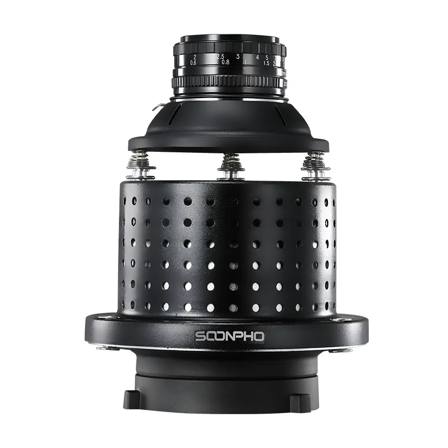 SOONPHO OT1 Condenser Photo Flash with Lens Focalize Conical For Shoots Photos Shaped Beam Light Flash Light For Photo Studio
SOONPHO OT1 Condenser Photo Flash with Lens Focalize Conical For Shoots Photos Shaped Beam Light Flash Light For Photo Studio