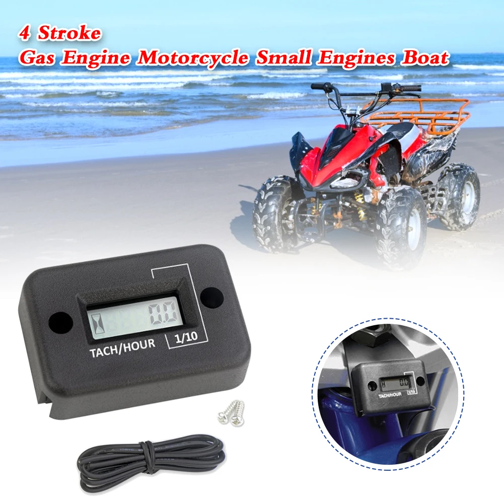 Digital Tach Hour Meter Tachometer For 2 Or 4 Stroke Gas Engine Motorcycle Small Engines Boat
Digital Tach Hour Meter Tachometer For 2 Or 4 Stroke Gas Engine Motorcycle Small Engines Boat