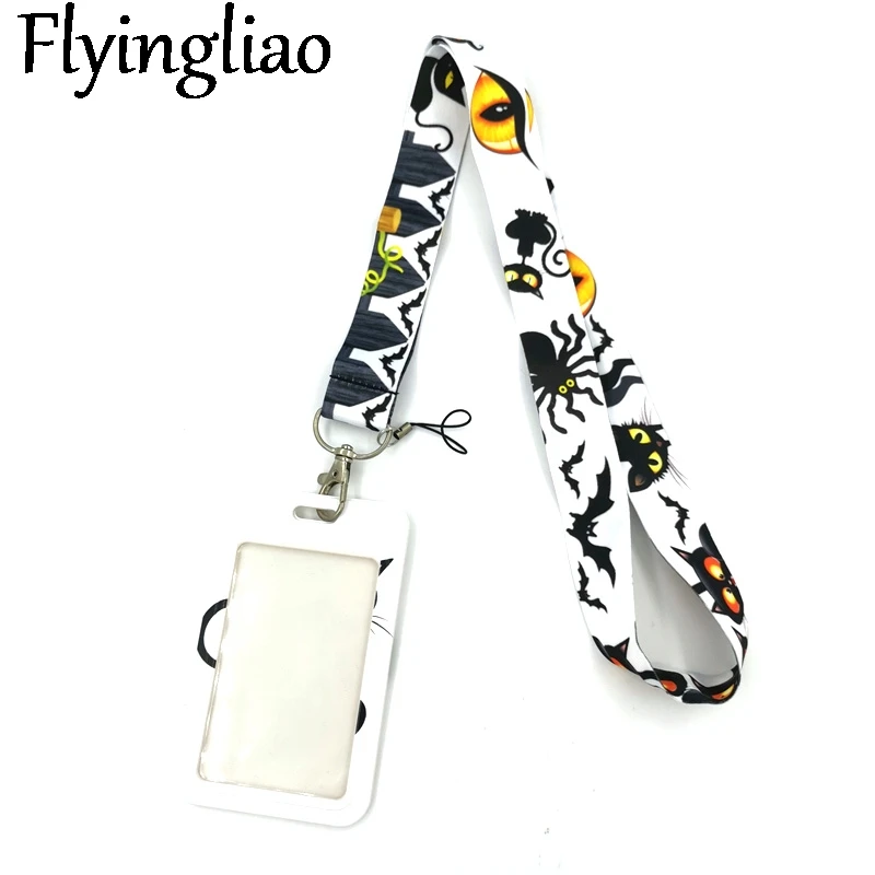 Halloween Cat Key lanyard Car KeyChain ID Card Pass Gym Mobile Phone Badge Kids Key Ring Holder Jewelry Accessories Decorations
Halloween Cat Key lanyard Car KeyChain ID Card Pass Gym Mobile Phone Badge Kids Key Ring Holder Jewelry Accessories Decorations