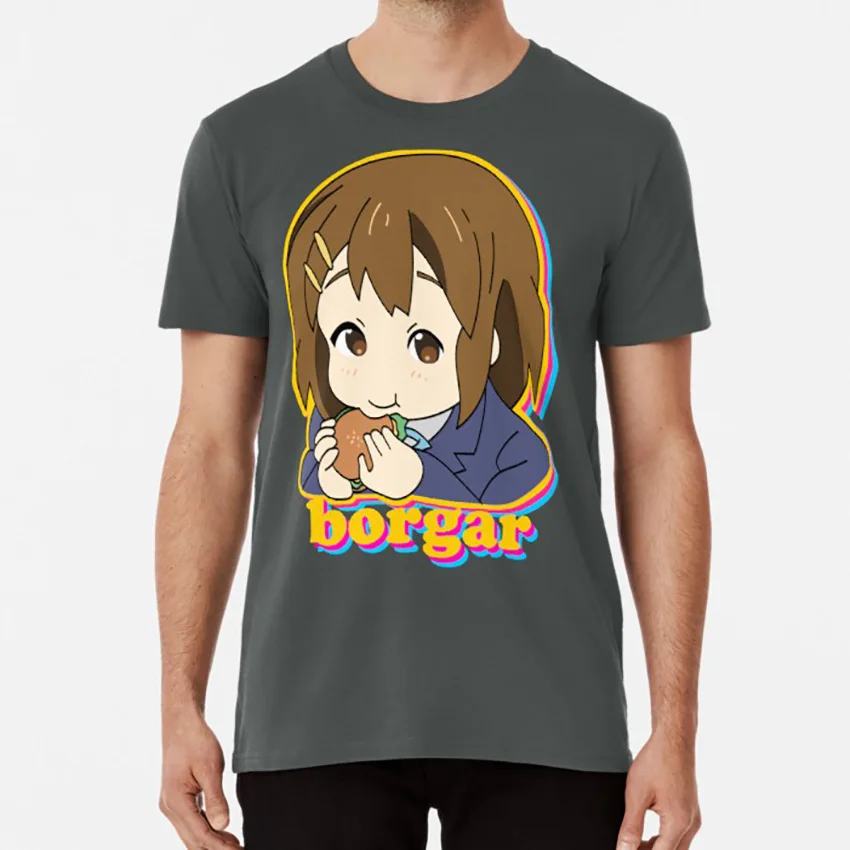 Футболка BORGAR YUI yui hirasawa k on keion аниме burger borger borgar гамбургер|Мужские футболки| |