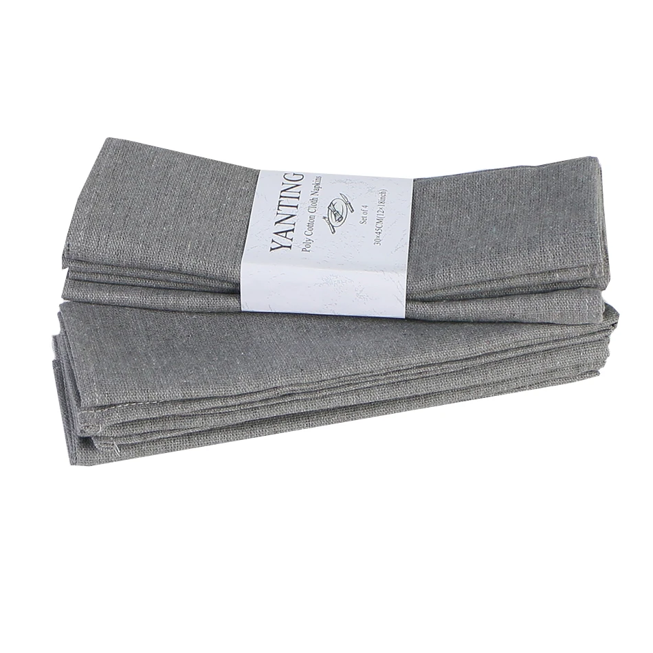 18x18inch Durable Cloth Napkins with Hemmed Edges Polyester Blend Fabric Reusable For Plates Kitchen Dining Wedding Decoration
18x18inch Durable Cloth Napkins with Hemmed Edges Polyester Blend Fabric Reusable For Plates Kitchen Dining Wedding Decoration
