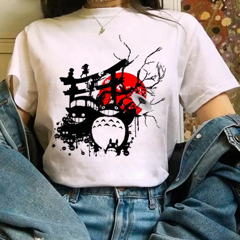 2021New Cute Neighbor Totoro Studio Ghibli Harajuku T-shirt Lady Ulzzang Kawaii Cartoon Graphic Hayao Miyazaki 90s Tee Clothes
2021New Cute Neighbor Totoro Studio Ghibli Harajuku T-shirt Lady Ulzzang Kawaii Cartoon Graphic Hayao Miyazaki 90s Tee Clothes