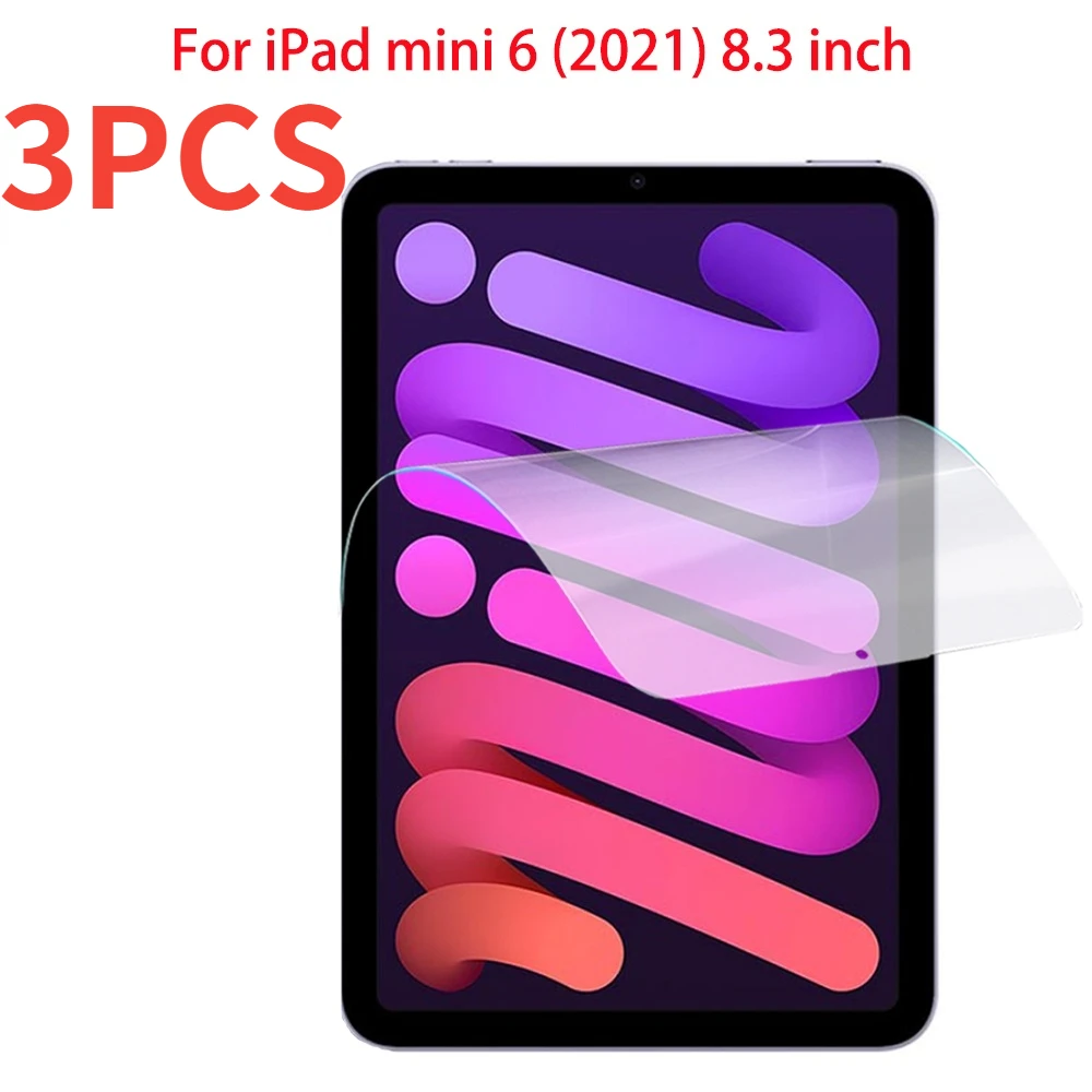 3PCS PET Soft Film For Apple iPad mini 6 (2021) 6th Generation 8.3 inch Screen Protectors Protective Film Tablet Soft Film A2568
3PCS PET Soft Film For Apple iPad mini 6 (2021) 6th Generation 8.3 inch Screen Protectors Protective Film Tablet Soft Film A2568