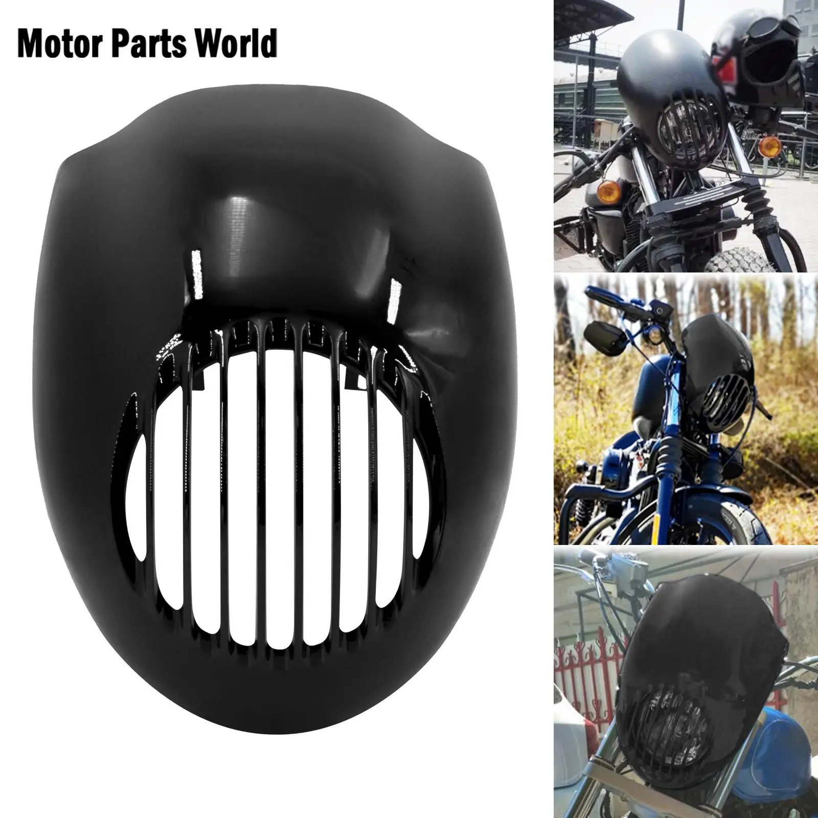 Motorcycle Black Grill Headlight Fairing Head light Mask Front Fork Mount For Harley Dyna Low Rider Super Glide Sportster XL883
Motorcycle Black Grill Headlight Fairing Head light Mask Front Fork Mount For Harley Dyna Low Rider Super Glide Sportster XL883