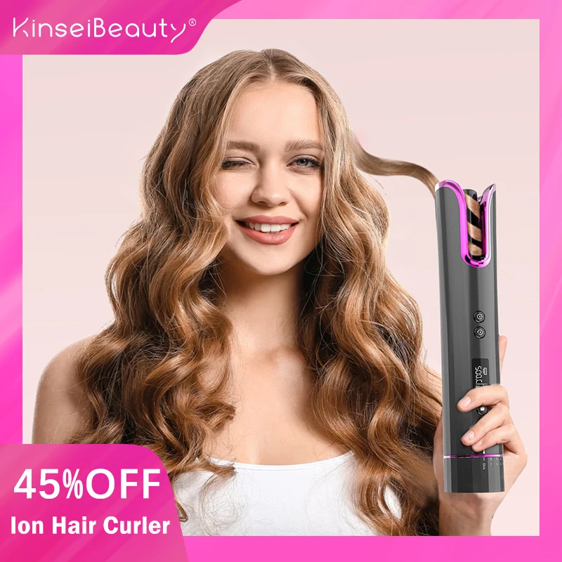 Automatic Hair Curler Cordless USB Rechargeable Auto Rotating Curling LED Display Temperature For Curly Machine Waves Hair
Automatic Hair Curler Cordless USB Rechargeable Auto Rotating Curling LED Display Temperature For Curly Machine Waves Hair