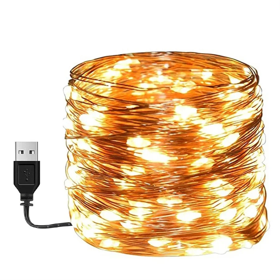 10M 20M 40M Outdoor LED String light USB Powered Copper Wire Fairy Light Christmas Garland For Garden Tree Wedding Party Decor
10M 20M 40M Outdoor LED String light USB Powered Copper Wire Fairy Light Christmas Garland For Garden Tree Wedding Party Decor