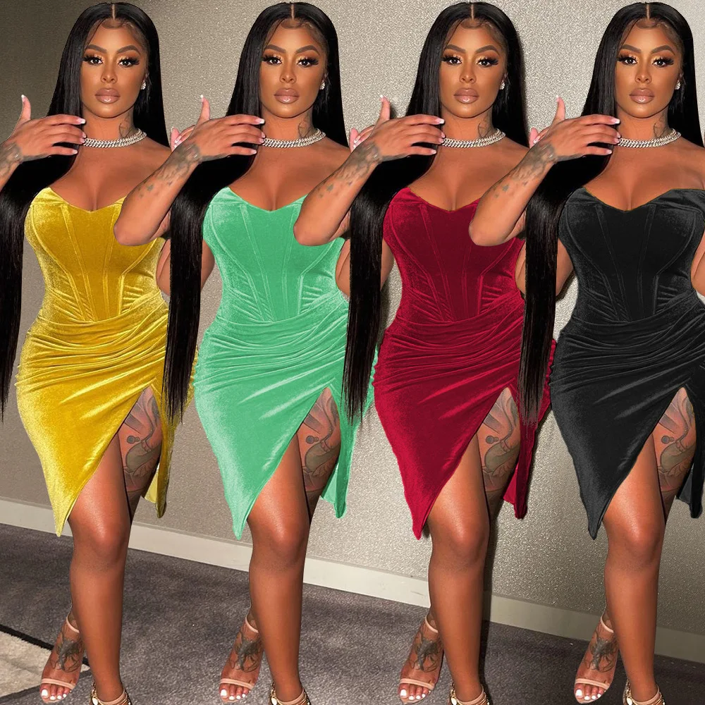 Women's Sexy Slash Neck Mini Dress Fashion Slim Split Fork Off The Shoulder Bodycon Dresses Elegant Ladies Party Club Vestidos
Women's Sexy Slash Neck Mini Dress Fashion Slim Split Fork Off The Shoulder Bodycon Dresses Elegant Ladies Party Club Vestidos