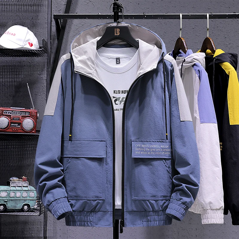 Fleece Hooded Jackets Men New Patchwork Color Block Pullover Jacket Fashion Tracksuit Coat Men Hip Hop Streetwear Jacket Men
Fleece Hooded Jackets Men New Patchwork Color Block Pullover Jacket Fashion Tracksuit Coat Men Hip Hop Streetwear Jacket Men