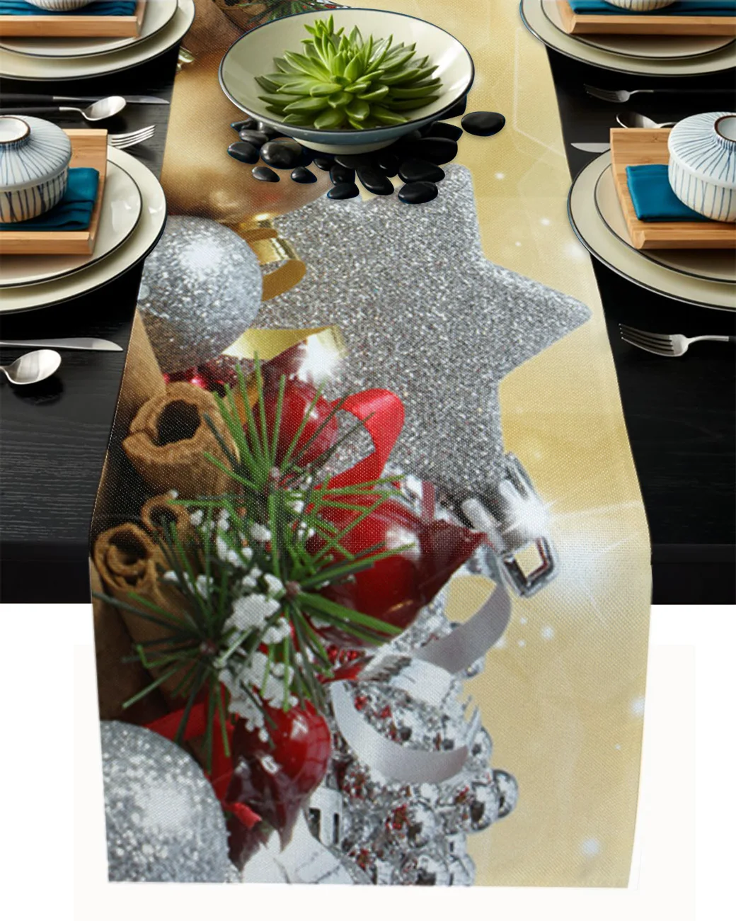 Christmas Star Festival Decoration Ball Table Runner Wedding For Party Home Christmas Decoration Table Cover Tablecloth
Christmas Star Festival Decoration Ball Table Runner Wedding For Party Home Christmas Decoration Table Cover Tablecloth