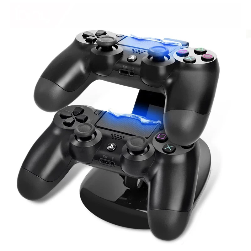

Зарядное устройство для контроллера PS4, зарядная док-станция со светодиодной подсветкой, 2 USB, ps 4, для контроллеров Sony Playstation 4, PS4 / PS4 Pro Slim