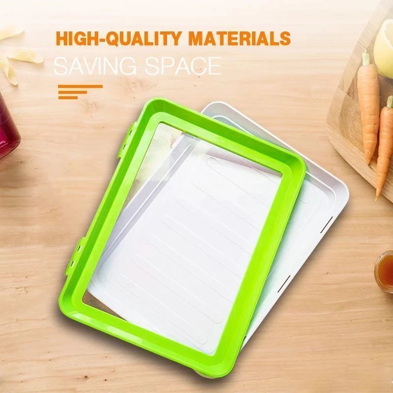 Creative Fresh-keeping Tray 4PCS Kitchen Food Potato Carrot Vegetable Meat Fresh-keeping Plate Household Recycling Accessories
Creative Fresh-keeping Tray 4PCS Kitchen Food Potato Carrot Vegetable Meat Fresh-keeping Plate Household Recycling Accessories