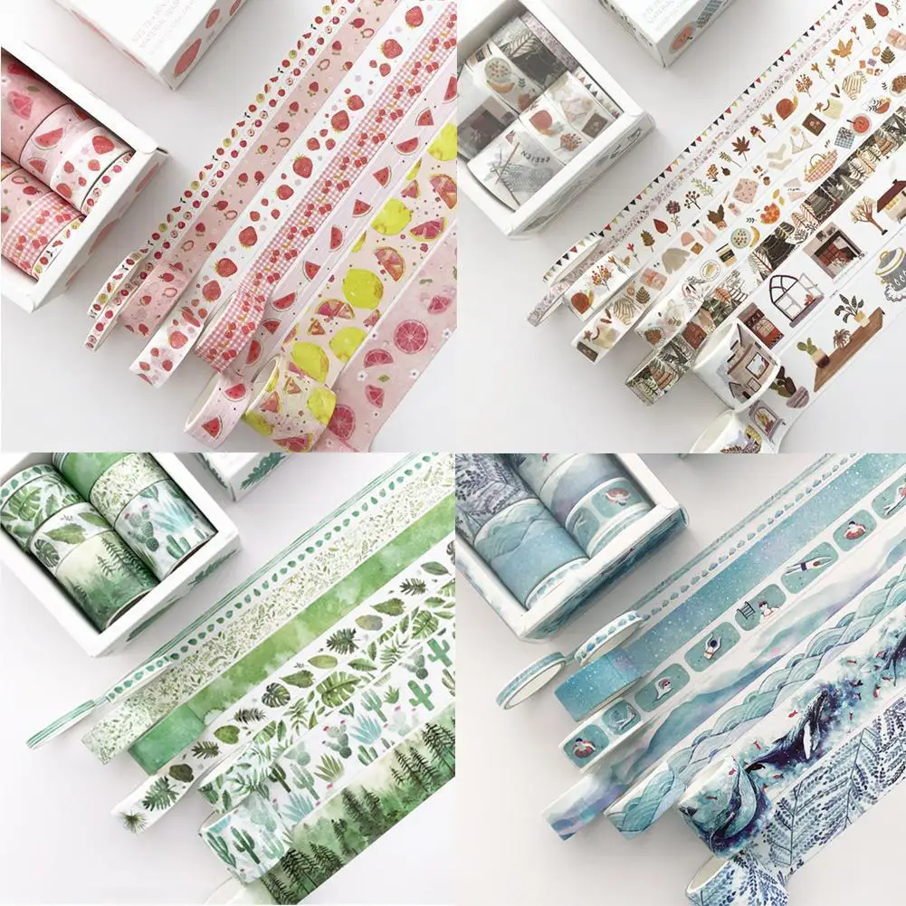8 Pcs/set Green Plant Washi Tape Color Masking Tape Decorative Tape Supply Diary Adhesive Stationery Sticker Scrapbooking J3O7
8 Pcs/set Green Plant Washi Tape Color Masking Tape Decorative Tape Supply Diary Adhesive Stationery Sticker Scrapbooking J3O7