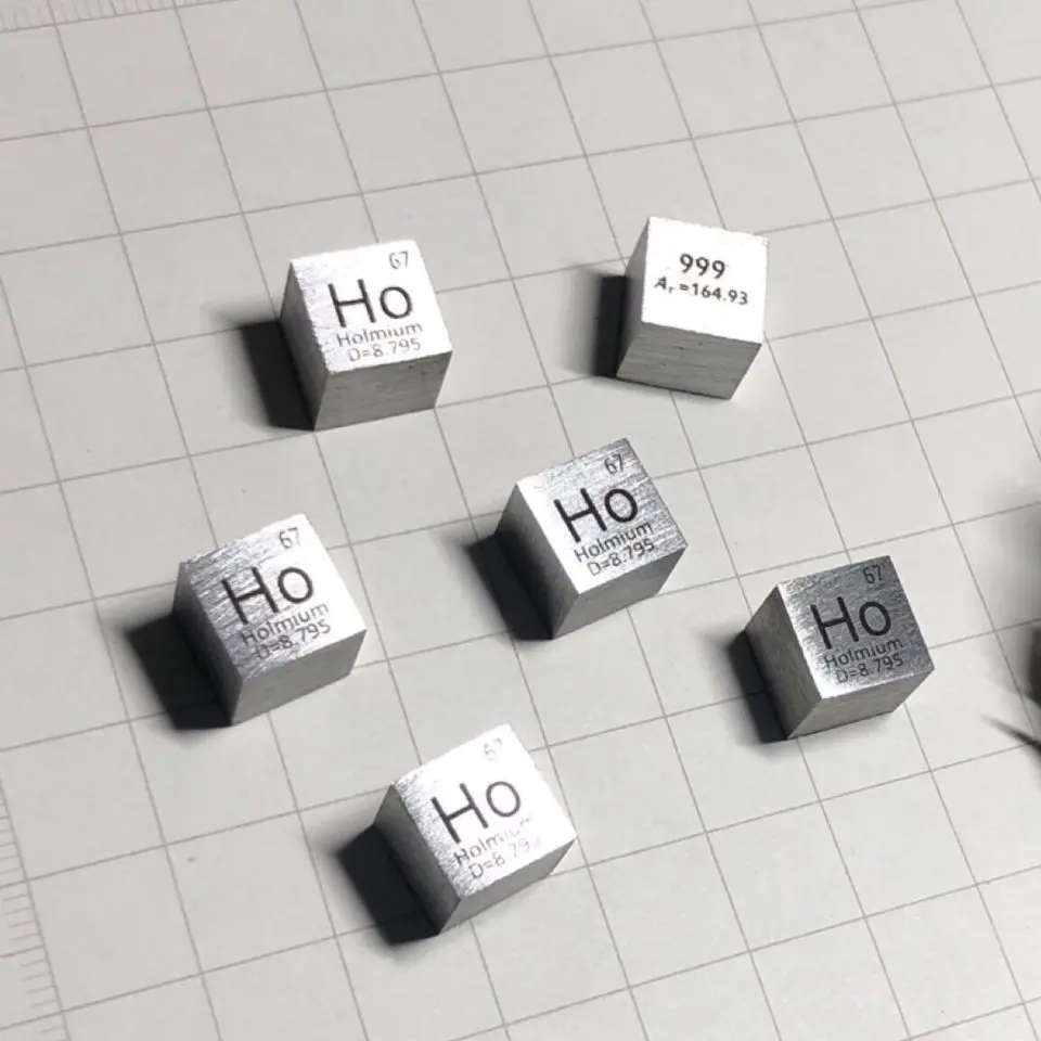 10mm Ho99.9% Holmium Ho Cube Periodic Table Of Elements Cube Hand Made Science Educational DIY Crafts Display
10mm Ho99.9% Holmium Ho Cube Periodic Table Of Elements Cube Hand Made Science Educational DIY Crafts Display
