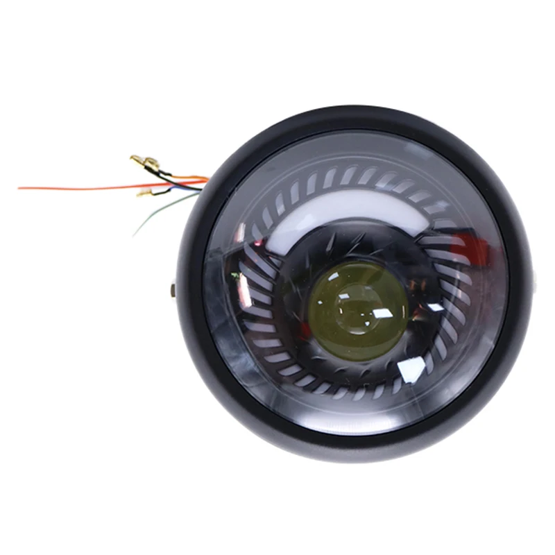 Universal Motorcycle 6.5 Inch Led Headlight Spiral White Side Mount Bracket For Bobber Honda Yamaha Kawasaki Cafe Racer 
Universal Motorcycle 6.5 Inch Led Headlight Spiral White Side Mount Bracket For Bobber Honda Yamaha Kawasaki Cafe Racer