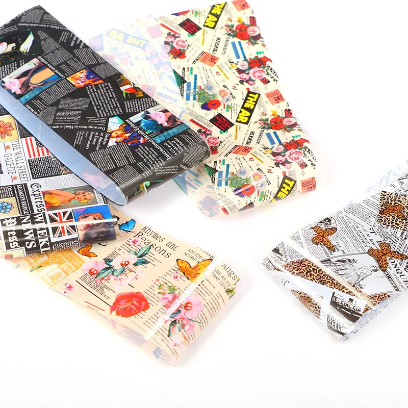 10PCS Nail Art Foil Sticker Vintage Newspaper Gel Set Mixed Flower Marble Adhesive Transfer Decals Starry Paper Nail Slider
10PCS Nail Art Foil Sticker Vintage Newspaper Gel Set Mixed Flower Marble Adhesive Transfer Decals Starry Paper Nail Slider