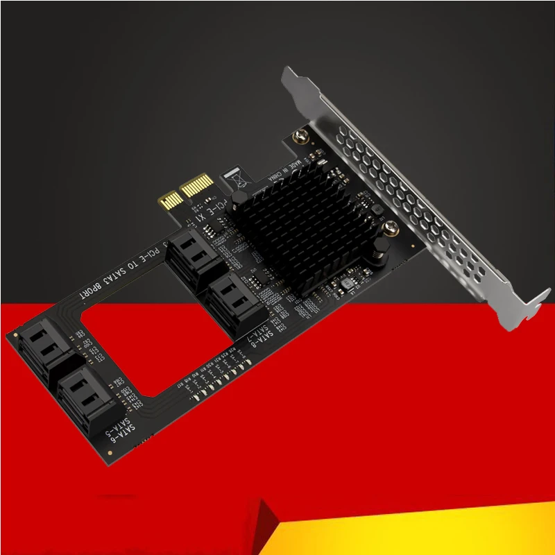 Новинка Чиа Майнинг PCIE SATA PCI-E адаптер 8 портов SATA 3,0 PCIe адаптер PCI-e x1 к SATA контроллеру Плата расширения Marvell 88SE9215
Новинка Чиа Майнинг PCIE SATA PCI-E адаптер 8 портов SATA 3,0 PCIe адаптер PCI-e x1 к SATA контроллеру Плата расширения Marvell 88SE9215