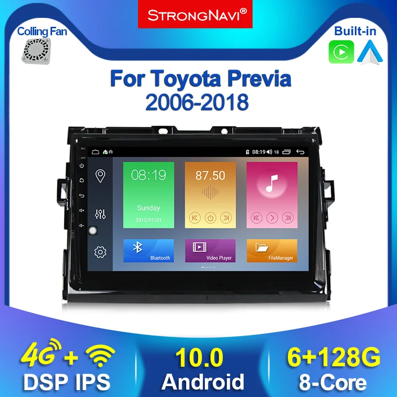 Carplay Android 10 6+128G Car Multimedia Player Radio For Toyota Estima/PREVIA/Tarago/Canarado 2006-2018 GPS Stereo Navigation
Carplay Android 10 6+128G Car Multimedia Player Radio For Toyota Estima/PREVIA/Tarago/Canarado 2006-2018 GPS Stereo Navigation