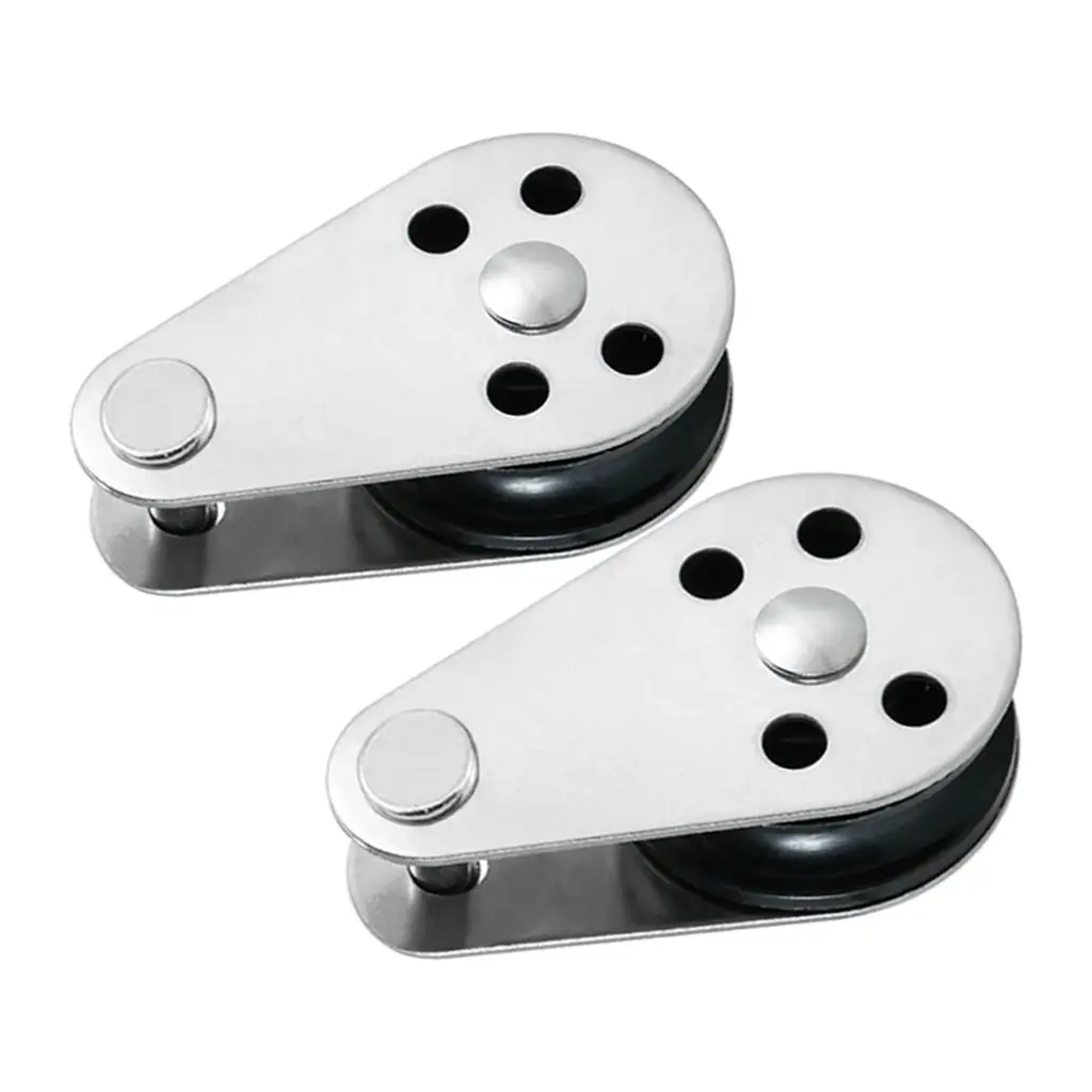 Marine 316 Stainless Steel Pulley Block Sailboat Kayak Anchor Trolley Boat 
Marine 316 Stainless Steel Pulley Block Sailboat Kayak Anchor Trolley Boat