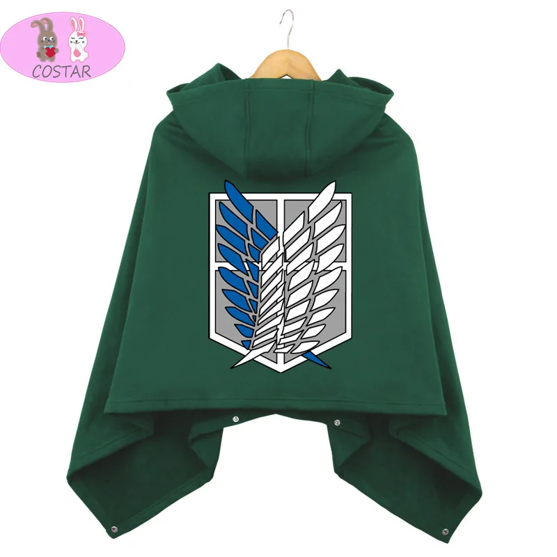 COSTAR Hot Anime Attack On Titan Cloak Men Women Winter Warm Cloak Home Survey Corps Logo Printed
COSTAR Hot Anime Attack On Titan Cloak Men Women Winter Warm Cloak Home Survey Corps Logo Printed
