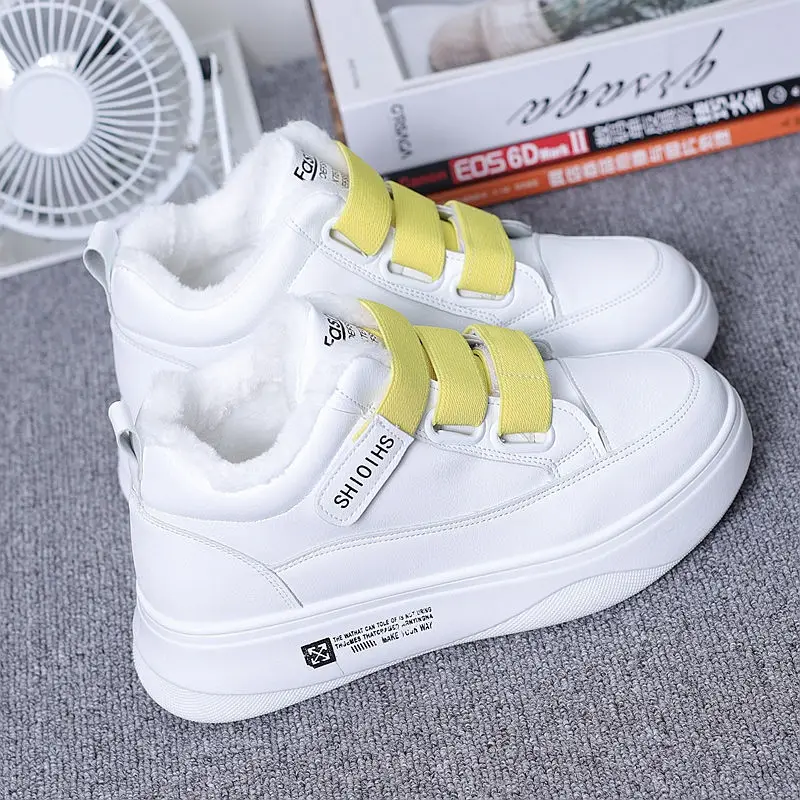 Winter Platform Sneakers Plus Velvet Thick Casual White Shoes Women High Cotton Shoe Warm Cold-proof Comfortable Sports Shoes
Winter Platform Sneakers Plus Velvet Thick Casual White Shoes Women High Cotton Shoe Warm Cold-proof Comfortable Sports Shoes