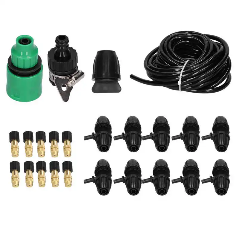 Plastic equipment 10m Irrigation Atomizing Kit Adjustable Copper Nozzle 8/11 Hose Set for Garden Greenhouse helium cylinder
Plastic equipment 10m Irrigation Atomizing Kit Adjustable Copper Nozzle 8/11 Hose Set for Garden Greenhouse helium cylinder