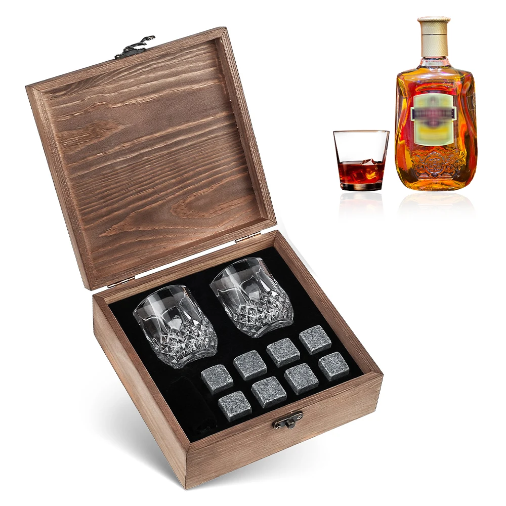 

8pcs Whiskey Stones Set Chilling Stones Reusable Ice Cubes for Whiskey Wine Beer Juice Cool Drinks Bar Accessories Whisky Stones