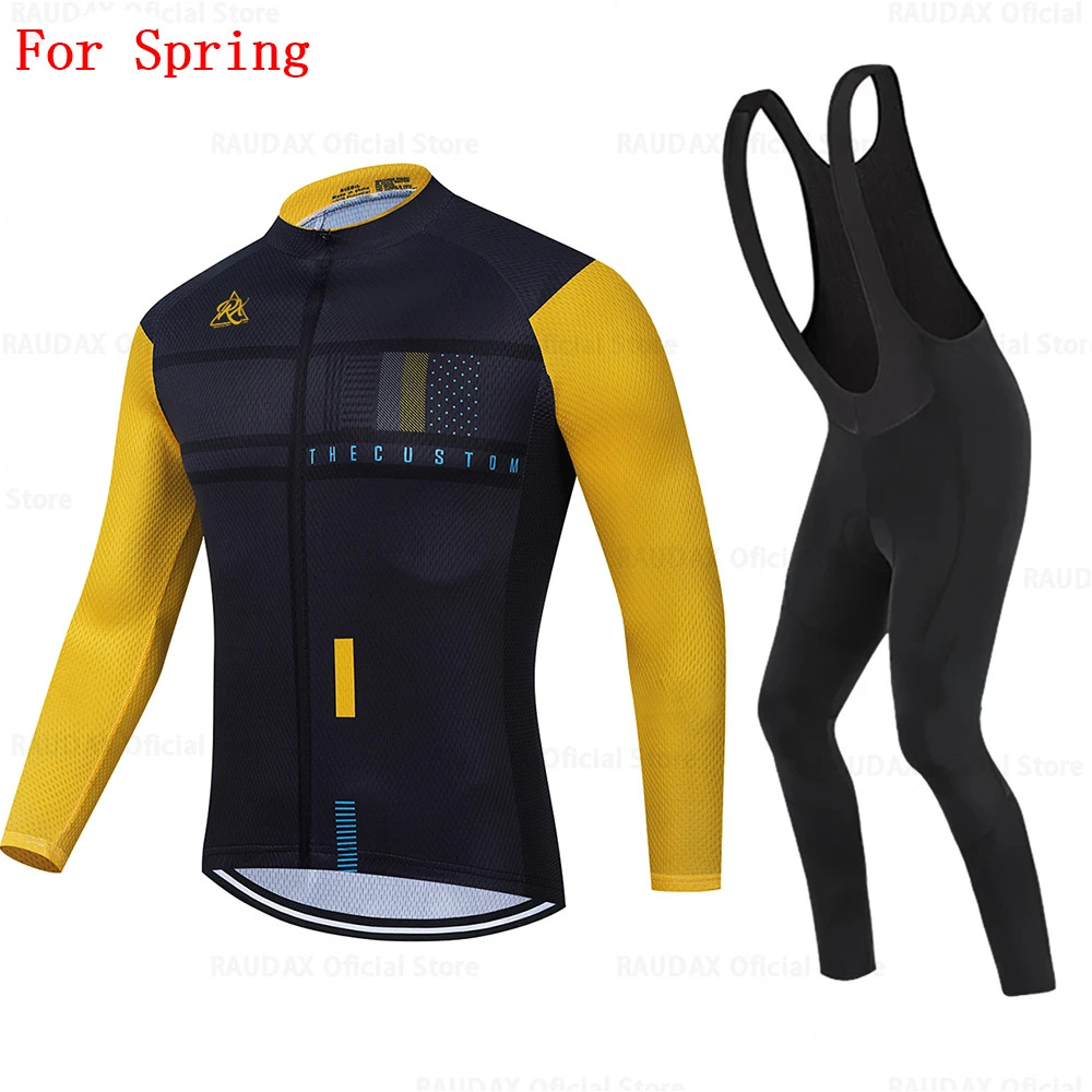 2021 Pro Team Raudax Cycling Jersey Set Men Long Sleeve Jersey Suit Outdoor Riding Bike MTB Cycling Clothing Bib Pants Set
2021 Pro Team Raudax Cycling Jersey Set Men Long Sleeve Jersey Suit Outdoor Riding Bike MTB Cycling Clothing Bib Pants Set