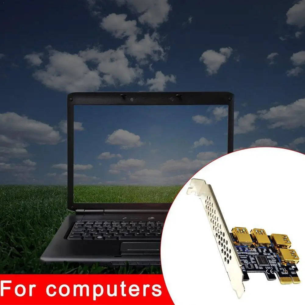 USB 3.0 Graphics Card Expansion Card PCI-E 1 To 4 PCI-E Port Adapter Adapter One Card Slot Riser For Four Cable To PCI-E B7W1
USB 3.0 Graphics Card Expansion Card PCI-E 1 To 4 PCI-E Port Adapter Adapter One Card Slot Riser For Four Cable To PCI-E B7W1