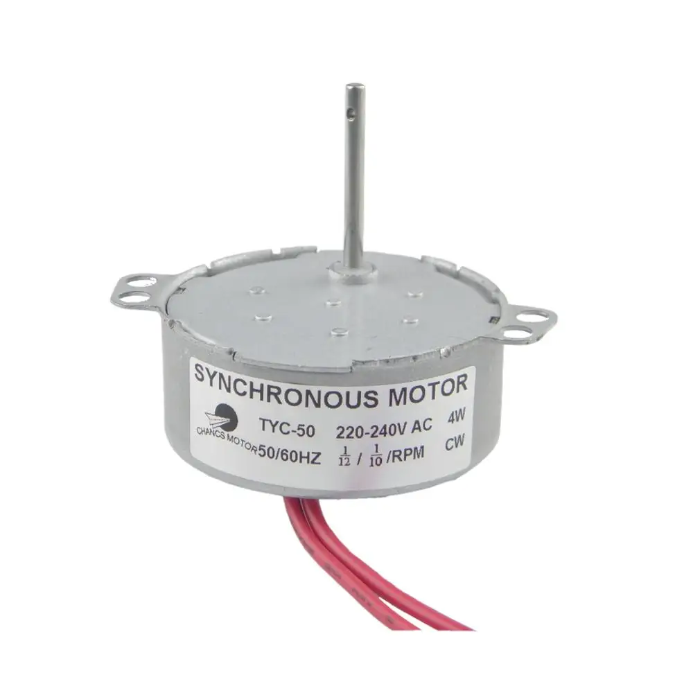 CHANCS TYC-50 220V 0.083RPM-0.1RPM AC Synchronous Motor Low Speed Medical Equipment Air Bed CW Shaft Length 39mm
CHANCS TYC-50 220V 0.083RPM-0.1RPM AC Synchronous Motor Low Speed Medical Equipment Air Bed CW Shaft Length 39mm