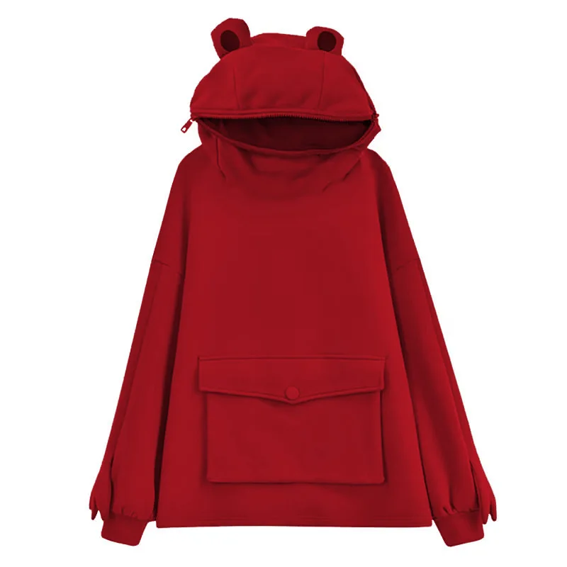 Harajuku Women Hoodie Frog Pullover Winter Sense Hooded Casual Sweatshirts Autumn Embroidery Loose Top Doll Decoration Hoodies
Harajuku Women Hoodie Frog Pullover Winter Sense Hooded Casual Sweatshirts Autumn Embroidery Loose Top Doll Decoration Hoodies
